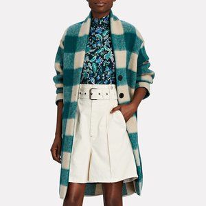 Isabel Marant Étoile Gabriel Checked Blanket Coat